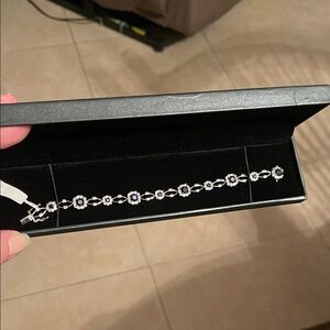 Sterling  Silver and Blue Gemstone Bracelet